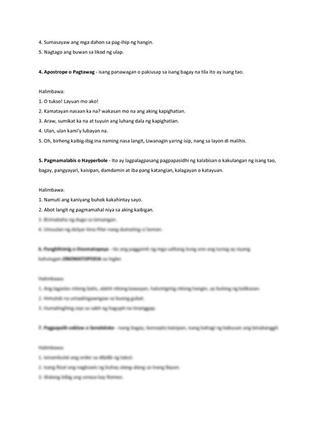 Mga Tayutay: Figures of Speech in Tagalog.
